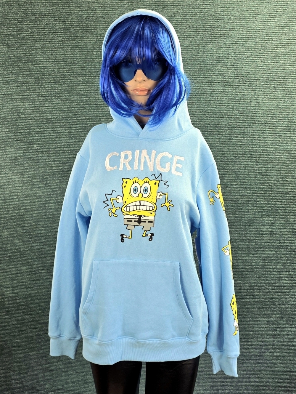 Spongebob Cringe Hoodie Youth/Big Kid Size 14-16